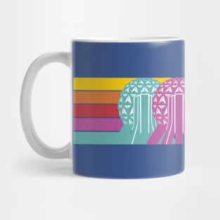 Retro Spaceship Earths Mug